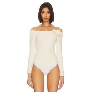 LPA Romola Bodysuit in Cannoli Cream, XL